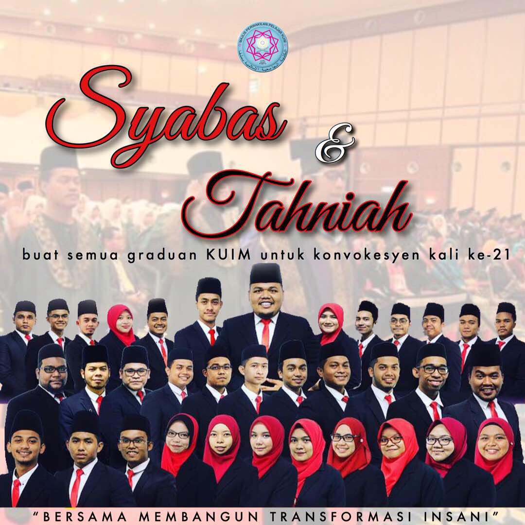 mppkuim's tweet photo. SYABAS &amp; TAHNIAH KEPADA SELURUH GRADUAN KUIM BERSEMPENA DENGAN ISTIADAT KONVO KUIM KALI KE-21 🌹❤️ https://t.co/LOQuzkUgBL