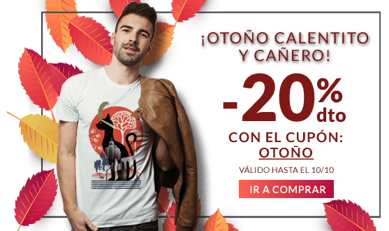 Deseriesnet's tweet image. ¡Gran Descuento del 20% con el cupón OTOÑO!Visita nuestra tienda de Camisetas y disfruta con nuestra colección friki goo.gl/4MJ7Mi