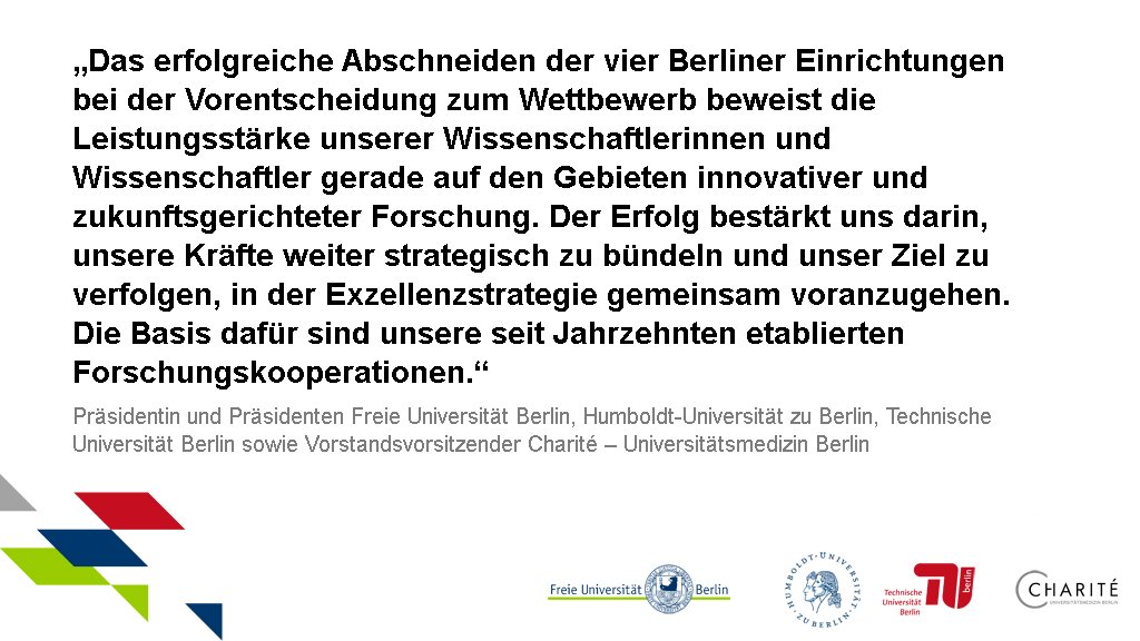 BerlinUAlliance's tweet photo. #Exzellenzstrategie: Vielen Dank 💐 an die erfolgreichen #BerlinUAlliance Forscherinnen und Forscher in der #BrainCityBerlin. https://t.co/9boPr2PzZr