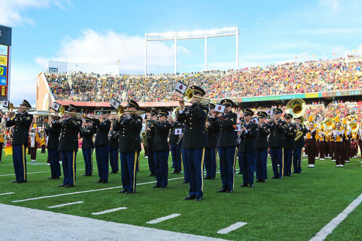 RedBullBand34's tweet photo. Excited to join @UMNews marching band tomorrow! Looks like a great day for football. #gogophers #SkiUMah https://t.co/S93OWIj86r