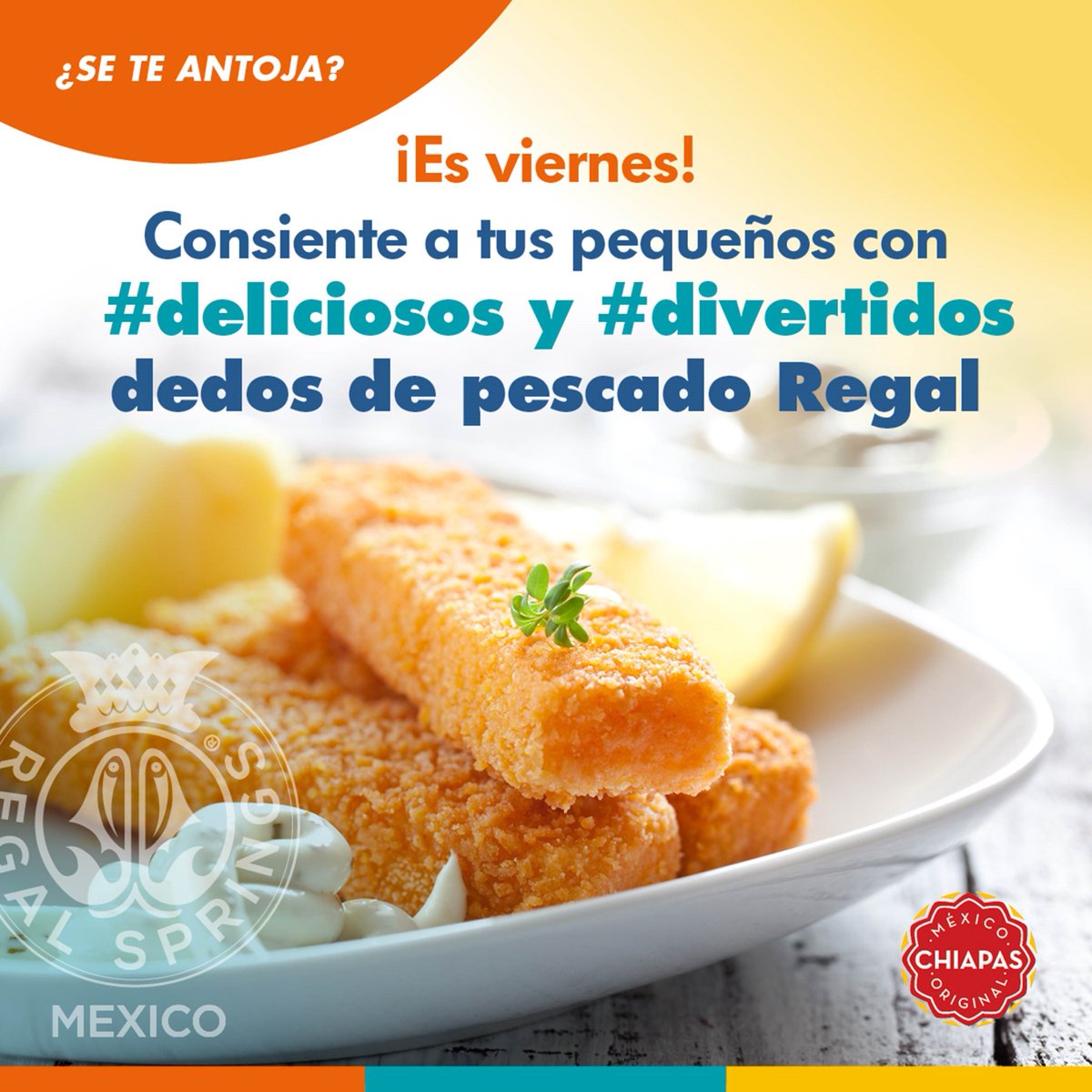 ¡#BuenViernes a todos! ¿Quieres consentir a los peques de la casa? Te recomendamos unos deliciosos dedos de pescado de Regal #hechoenmexico