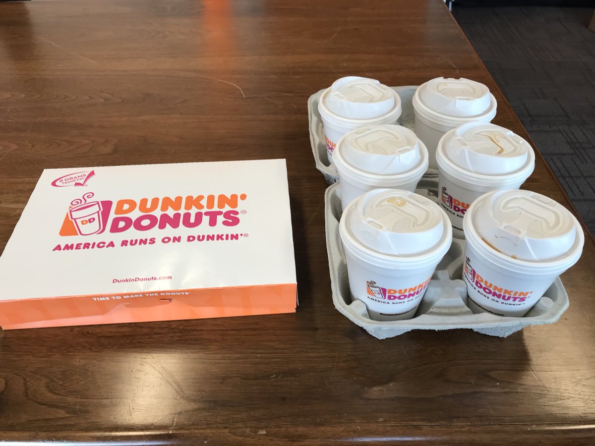 Coffee is for closers. Little snack for WWCE. No place like 1st place.