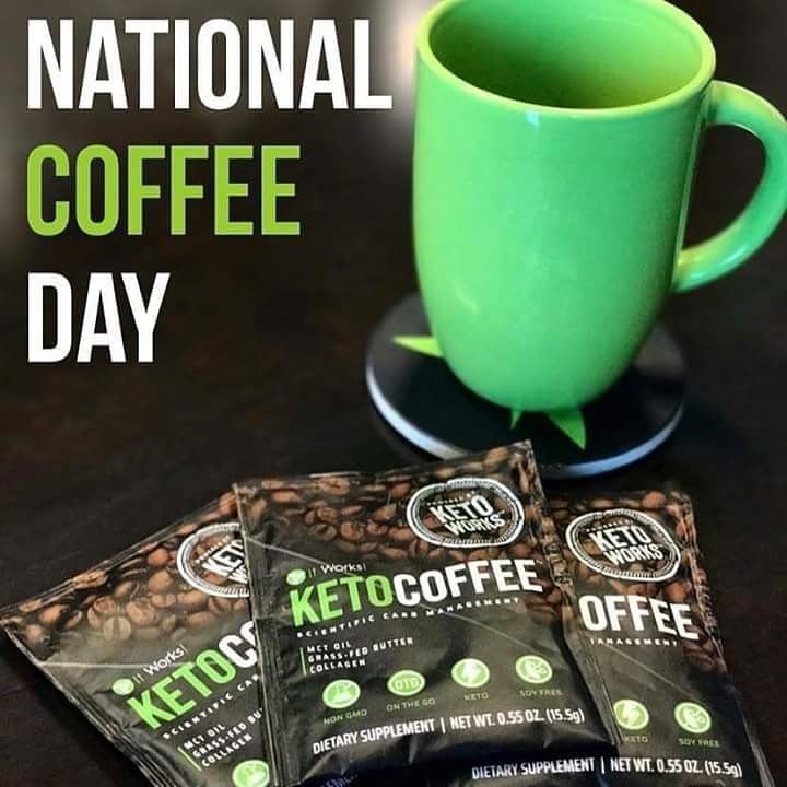 AutumnWorksIt's tweet photo. Packed with MCT oil, Grass-Fed Butter, and even collagen, there is no better way to fuel your body and your mind! Take your It Works! Keto Coffee on-the-go for instant energy and focus 🍃🍁🌞 #FitFueledFocused 231-683-7432 order yours today! #autumnworksit 😍 https://t.co/pLwmOPN9po