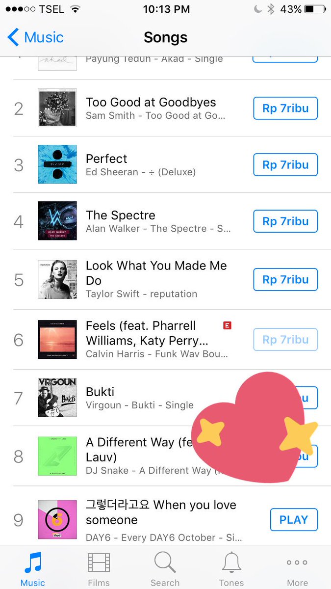 icedamebricano's tweet photo. 29102017 Indonesian iTunes music chart; when you love someone took #1 spot under kpop genre.. #day6 #octobercomeback @day6official https://t.co/sdy0raxw9j
