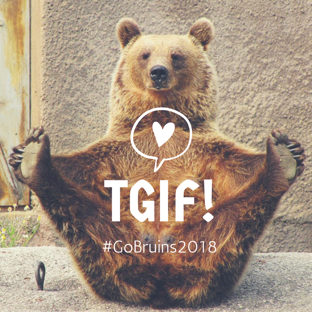 CCHSPostGrad's tweet image. #FridayFeeling Show your School Spirit! Go Bruins!!