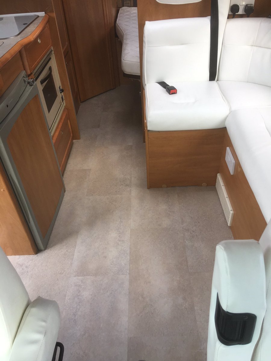 FirstForFloors's tweet photo. @TarkettUK #id30 fitted in #Campervan using @FBallUK #f49. #firsts #lovinglife https://t.co/ovE1o6B0pp