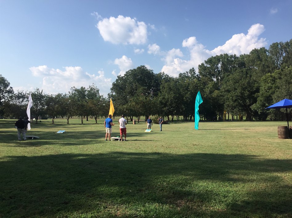 liquidcaterings's tweet photo. What could better than playing yard games, drinking local brews and enjoying some perfect weather in South Carolina? #loveyourbar https://t.co/ZcdZZWIOBR