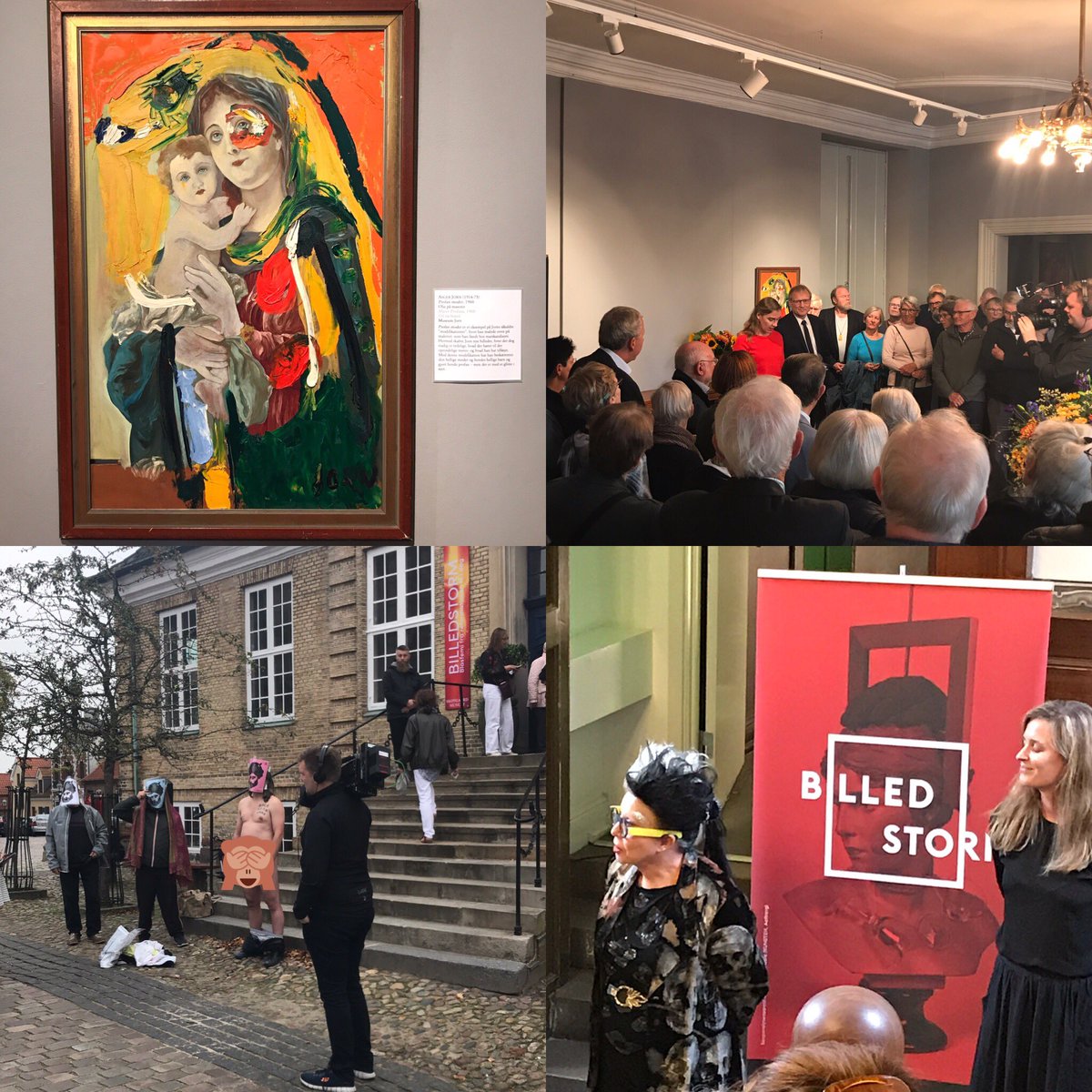 FineArtLogistic's tweet photo. #billedstorm #kvindemuseet #skovgaardmuseet #museetforreligiøskunst #provokation #ORLAN https://t.co/jGfQxLg73V