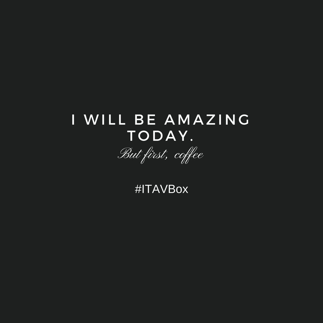 ITAVBox's tweet image. Because wine is inappropriate before 10 am... Whatever the problem, #coffee is the solution. Happy #nationalcoffeeday  #ITAVBox