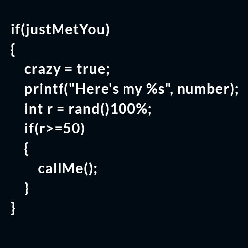 codersbreak's tweet image. Bet you can't name this song! #quiz #instabored #programmingjokes #jokes #csharp #java #javascript #ruby #angular #react #nodejs #cplusplus