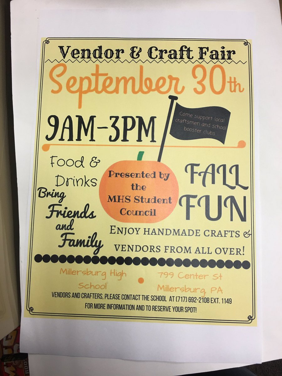 casner21's tweet photo. Come out to the MBGHS tomorrow to the Vendor and Craft Fair! Lots of Vendors, Crafters, and great food!!! https://t.co/rRBldTOo8B