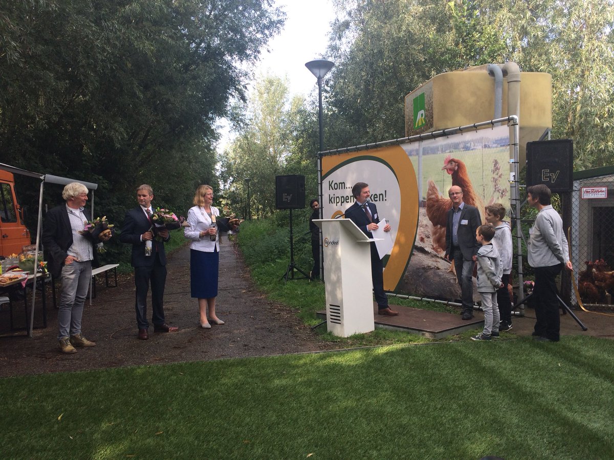 Succesvolle opening microRondeel. Met dank aan Burgemeester P.C. Krikke, CDA 2e kamer <a href="/mvonmartels/">Maurits von Martels</a> en dr. ir. T. Vogelzang - WUR