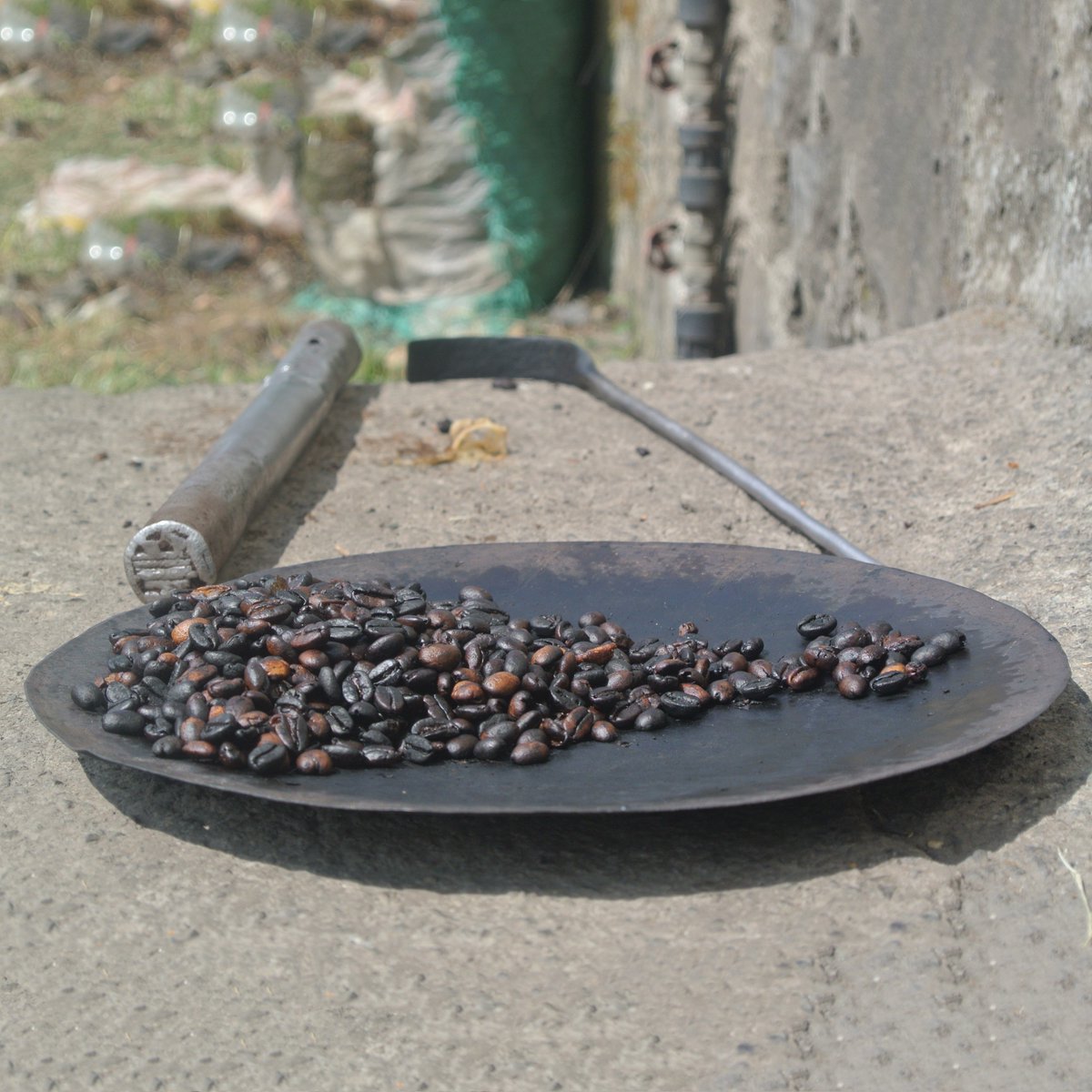 kareConnection's tweet image. Roasting coffee beans in Ethiopia. From green beans to hot coffee. Nothing like fresh. #NationalCoffeeDay #photography #Travel #ExploreToSee