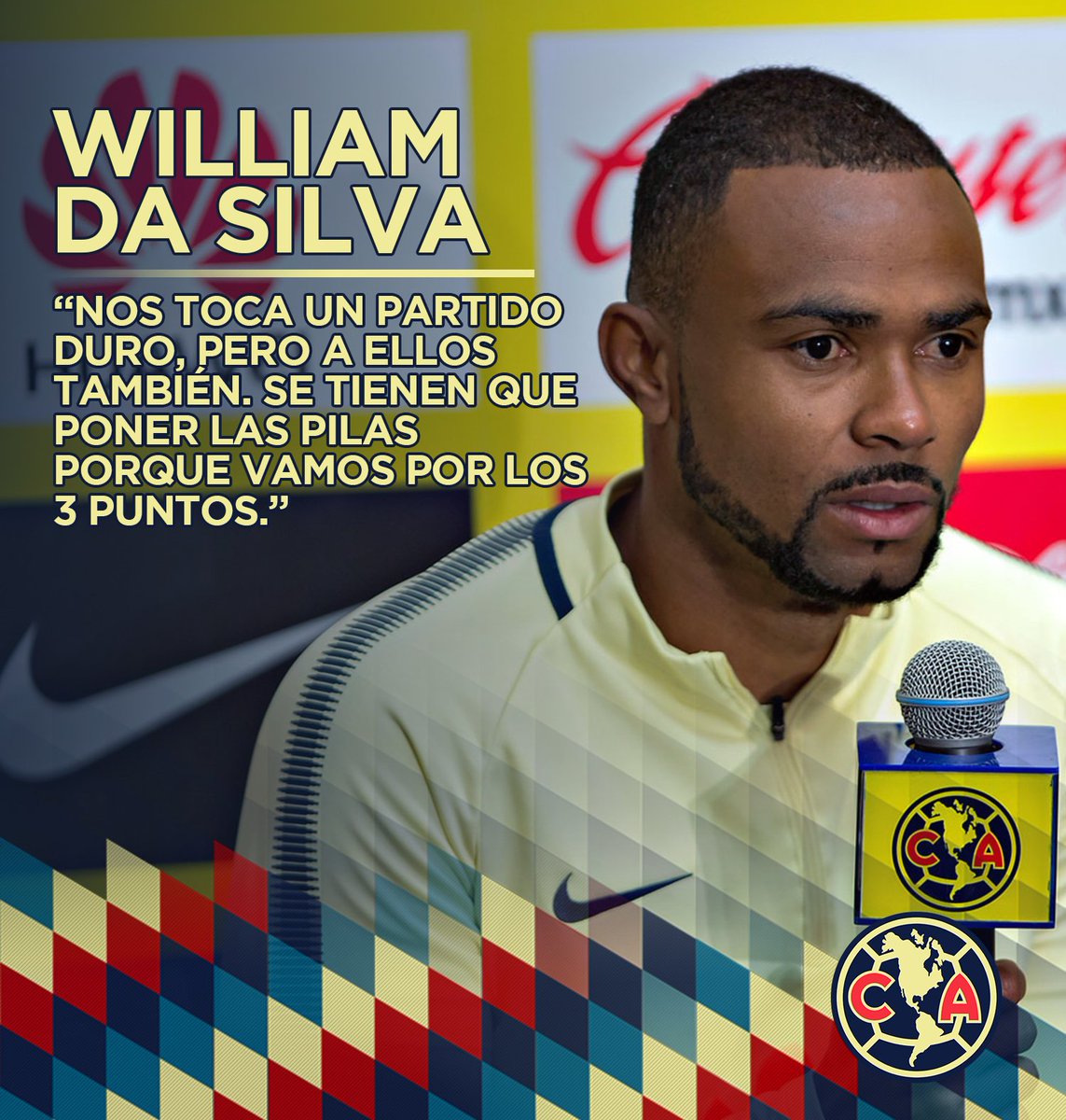 ClubAmerica's tweet photo. 🎙 @WilliamDSilva11 en Conferencia de Prensa previo a Toluca

#SiempreÁguilas 🦅 https://t.co/qlIrlmaH4G