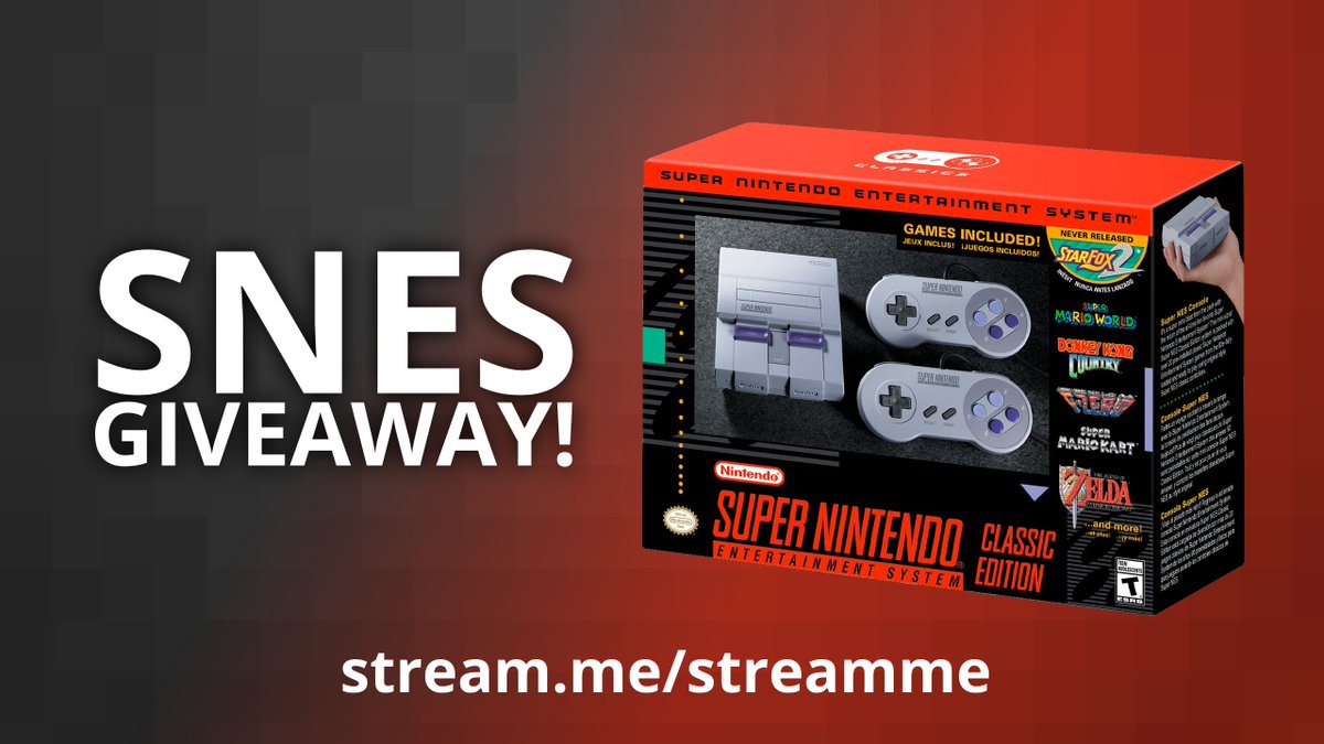 CommunityOpsSM's tweet image. We will be giving away a #snesclassic today during our #cuphead stream. 1pm cst at stream.me/streamme