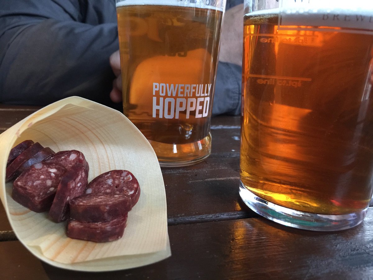 FeeFeeMcConnell's tweet photo. Tasty! Venison chorizo 😋 RT @cannonandcannon: Nothing like a #meatcone with your Friday drinks! https://t.co/izrYd7XSzC https://t.co/6j005QWUdX