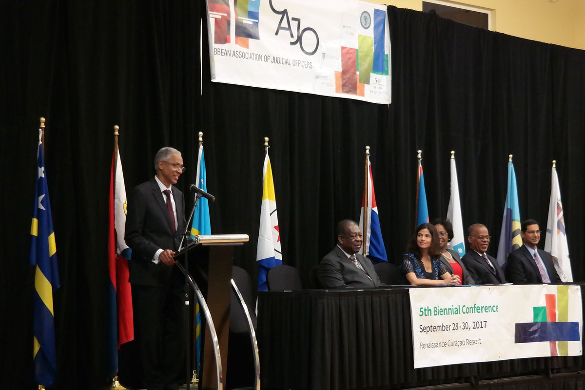 CaribbeanCourt's tweet image. Caribbean judicial officers are meeting in Curacao for the 5th biennial CAJO Conference. Read more: ow.ly/Hz0c30fwGMQ
