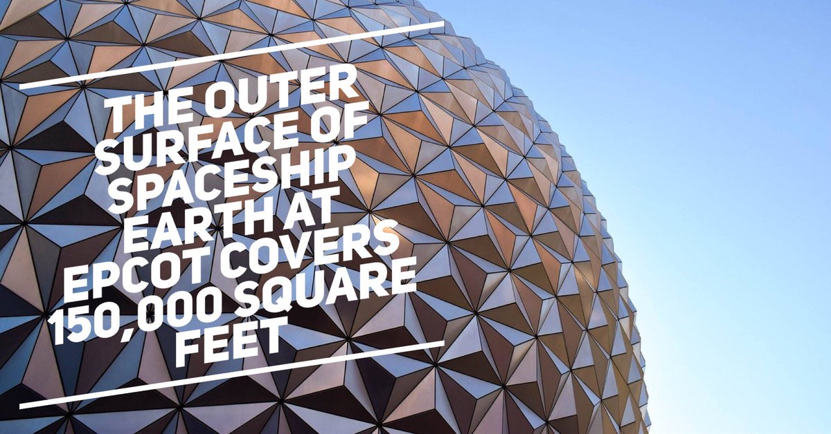 ReneeEofE's tweet photo. Friday Fun Fact: How big is the surface of Spaceship Earth? #Disney #MouseExperts #Concierge https://t.co/8j2q1Vxirh