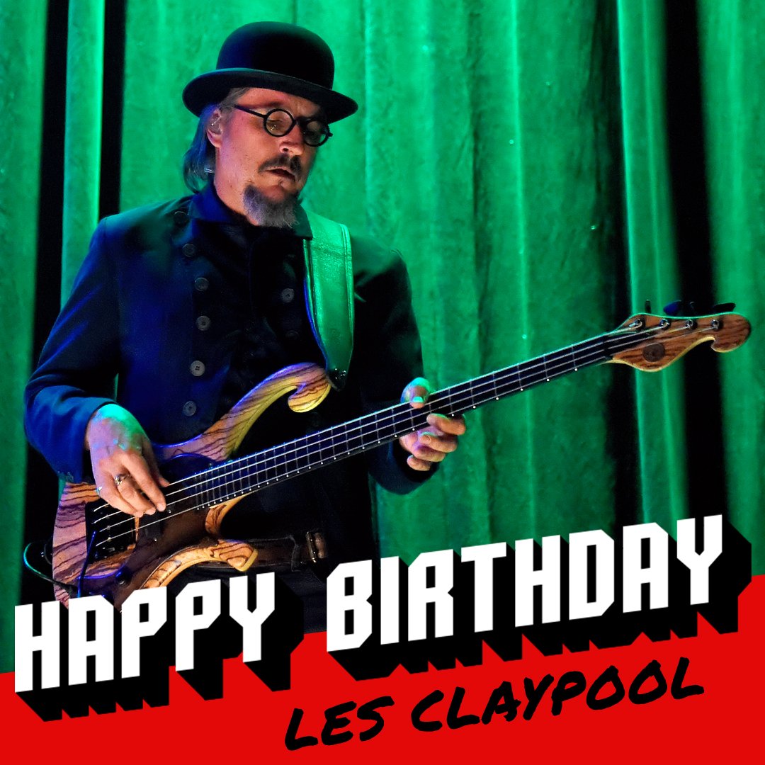 Happy 54th birthday to legend Les Claypool! 