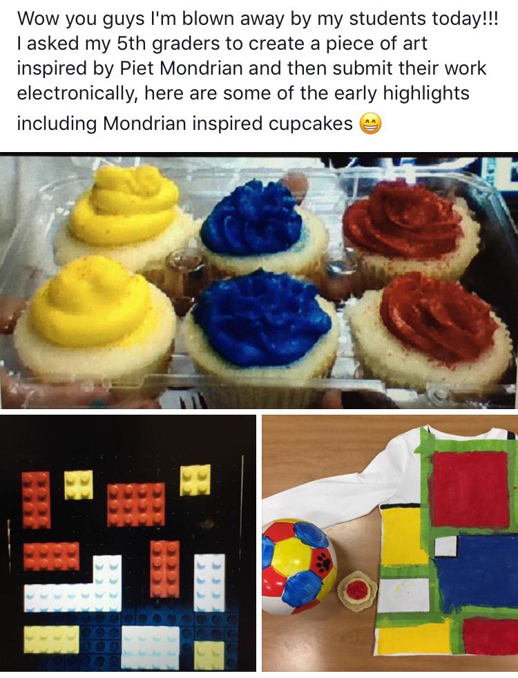 ArtTeacherTech's tweet photo. Check out my awesome students and how they connect art history and creativity #HGESART https://t.co/mUmwex102K