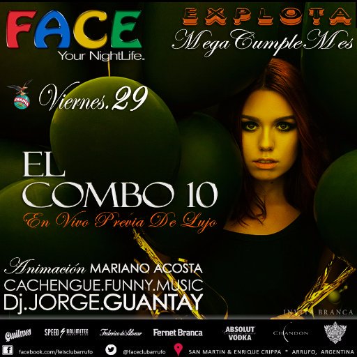 NoraliMira's tweet photo. VIERNES29 MEGA CUMPLEMES!! Cumpleañeros de  SEPTIEMBRE + 2 Amigas/os ENTRANGRATIS
 Previa con EL #COMBO10  @faceclubarrufo https://t.co/iqmFYJ2Ote