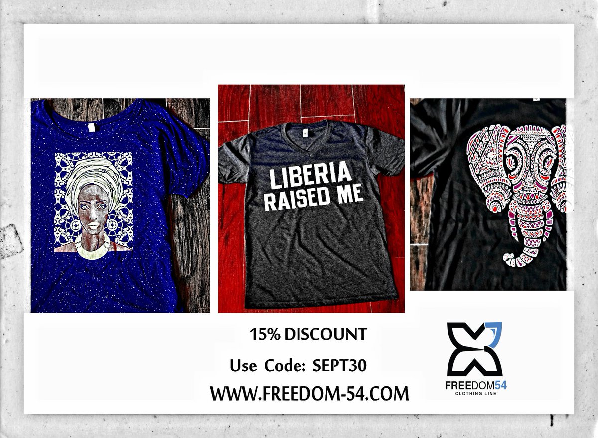 FREEDOM54US's tweet photo. Take 15% Off on us. Coupon Code: SEPT30 
https://t.co/ro6ODzgWIf  #apparel #elephant #freedom54us #Liberia   #tshirts #elephants  #elephant https://t.co/NBBV8OoVVj