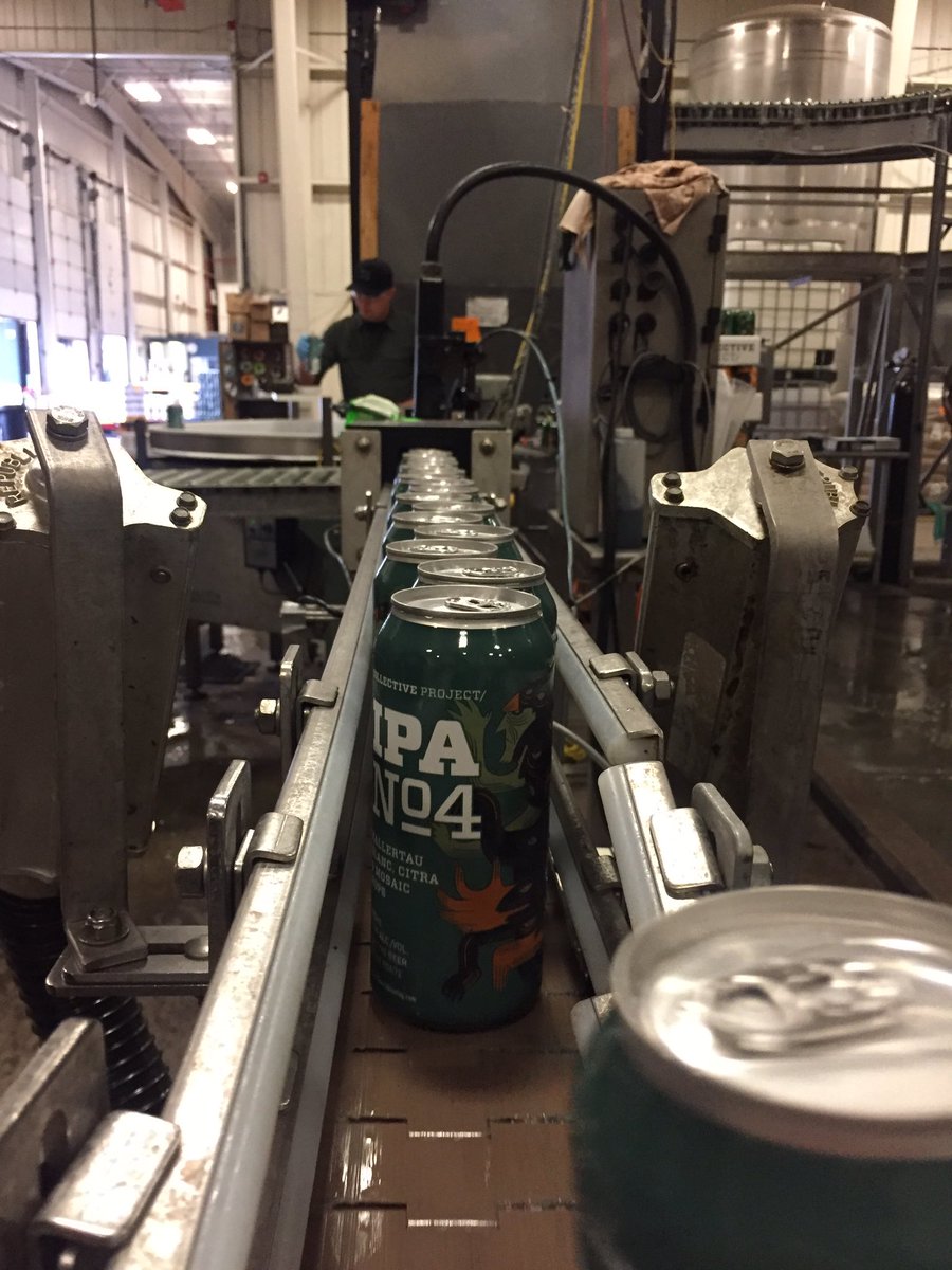 IPA No. 4 + Wet Hop are just off the canning line today! Get them fresh tomorrow at 11AM at the brewery.