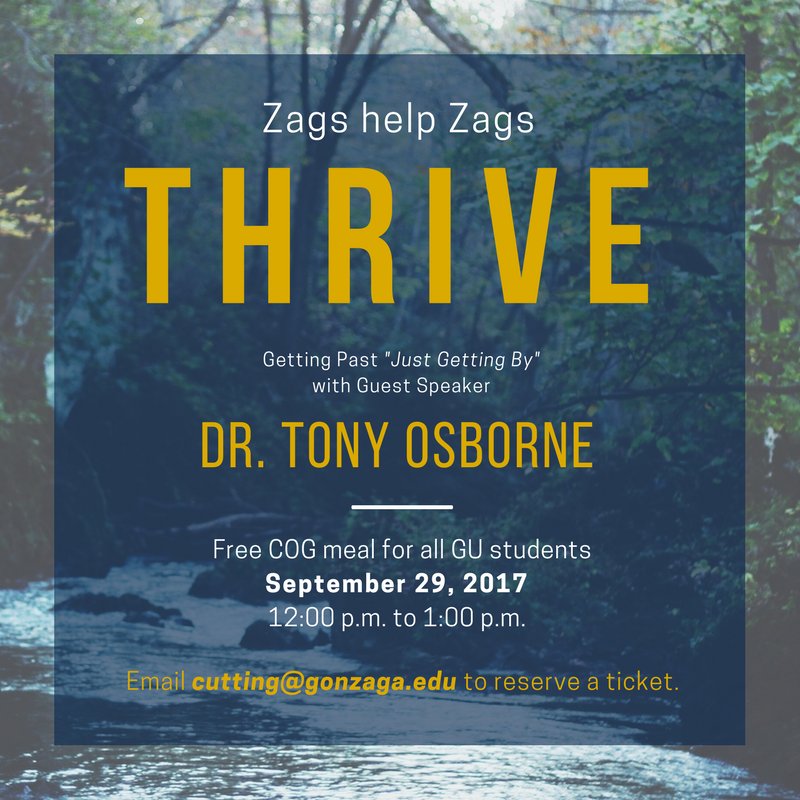 Gonzaga OHP (@gonzagaohp) on Twitter photo You can still get a ticket for a free COG meal! Email cutting@gonzaga.edu by 11:30 a.m. #Thrive You can still get a ticket for a free COG meal! Email cutting@gonzaga.edu by 11:30 a.m. #Thrive