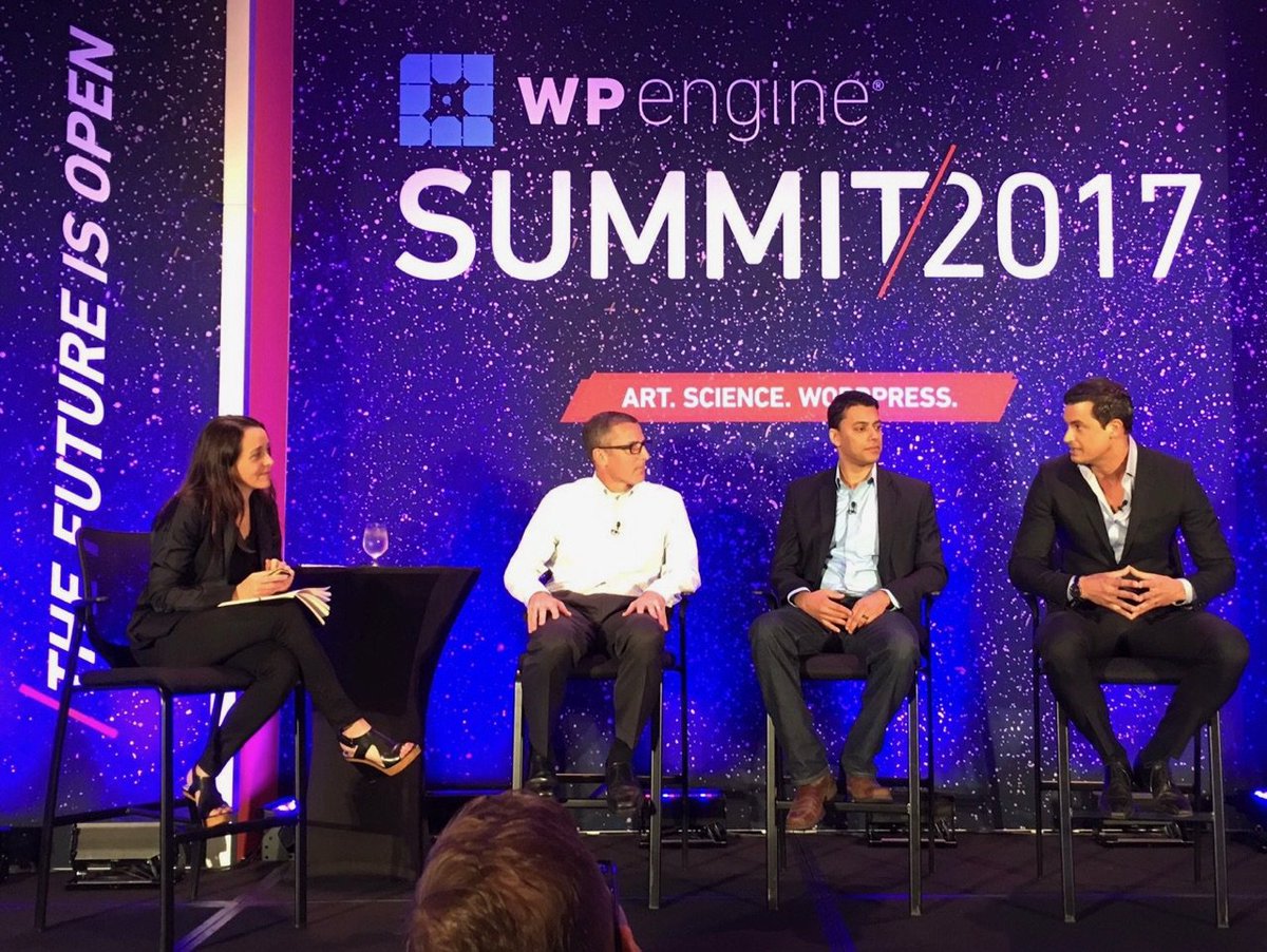 Fun Engineering Personalization panel at #WPESummit today in Austin. Get started, try and fail often, mature, succeed! <a href="/wpengine/">WP Engine</a> <a href="/hugeinc/">Huge</a>