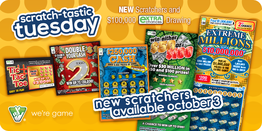 VirginiaLottery's tweet photo. Hey, Hey, Hey…it’s #ScratchtasticTuesday! Ready to see our newest Scratchers? Which ones will you try first? #GameOn https://t.co/pJ8iOEavnV