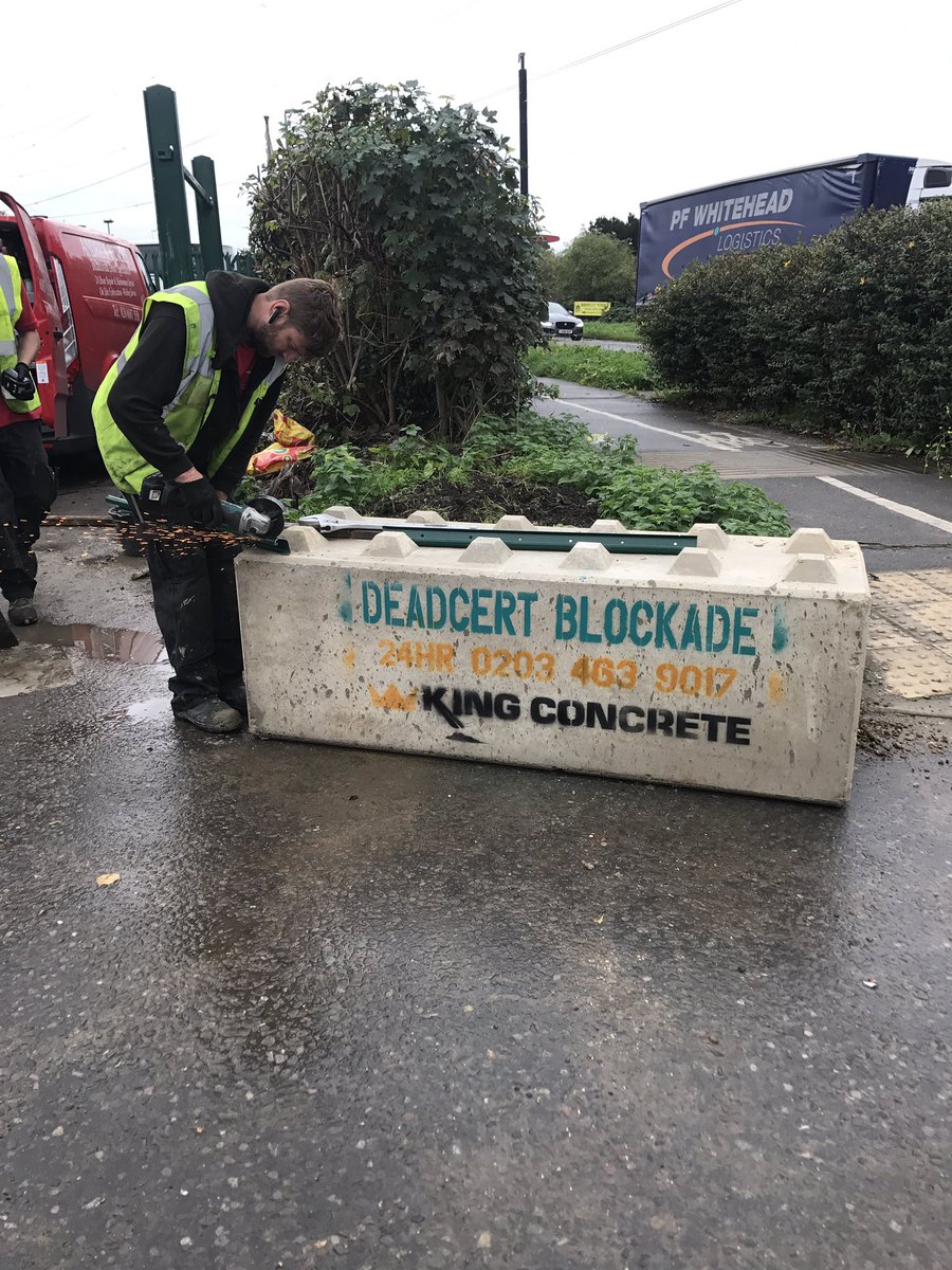 Another load of concrete blocks being delivered to the local council cheers to deadcert blockade