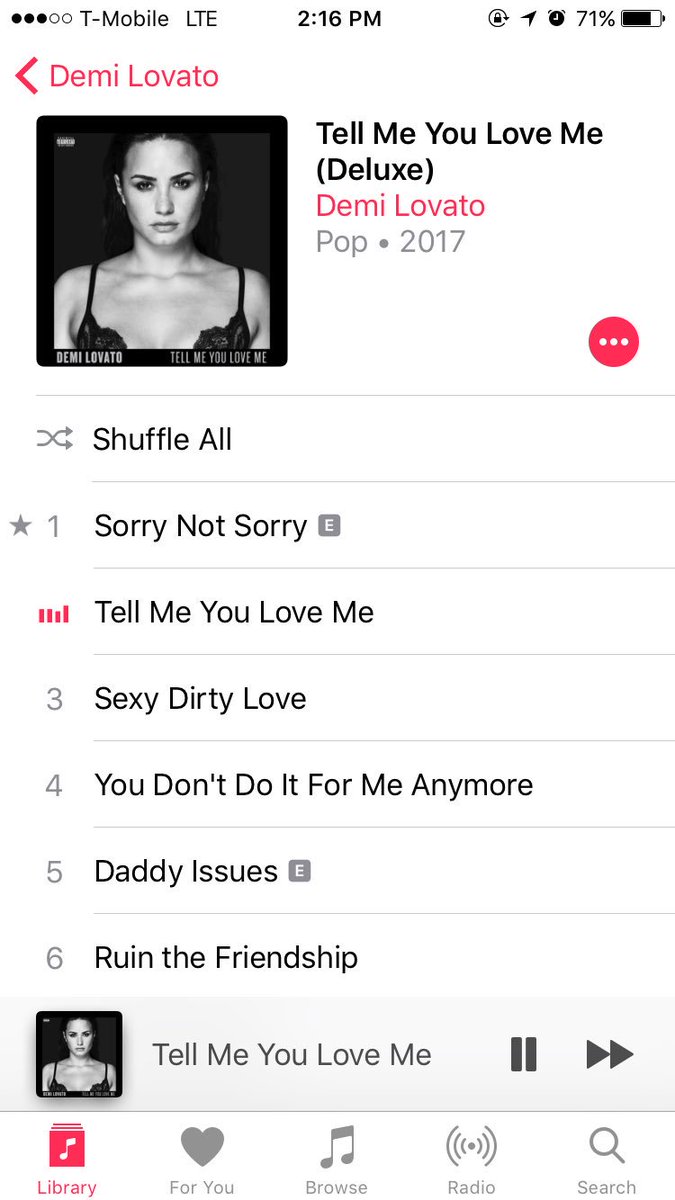 Brunettetink's tweet photo. Whole album on REPEAT!!! #BuyTellMeYouLoveMeNOW #BuyTellMeYouLoveMeOniTunes https://t.co/aVuh8XTDg5