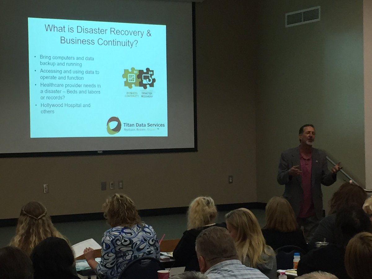 TitanDataSafe's tweet image. Great day in Norman @JeffHamra spoke @tulsapartners LTC workshop re: Cyber Security. Next up, Glenpool 10/3 Join us tinyurl.com/ybssh4qt