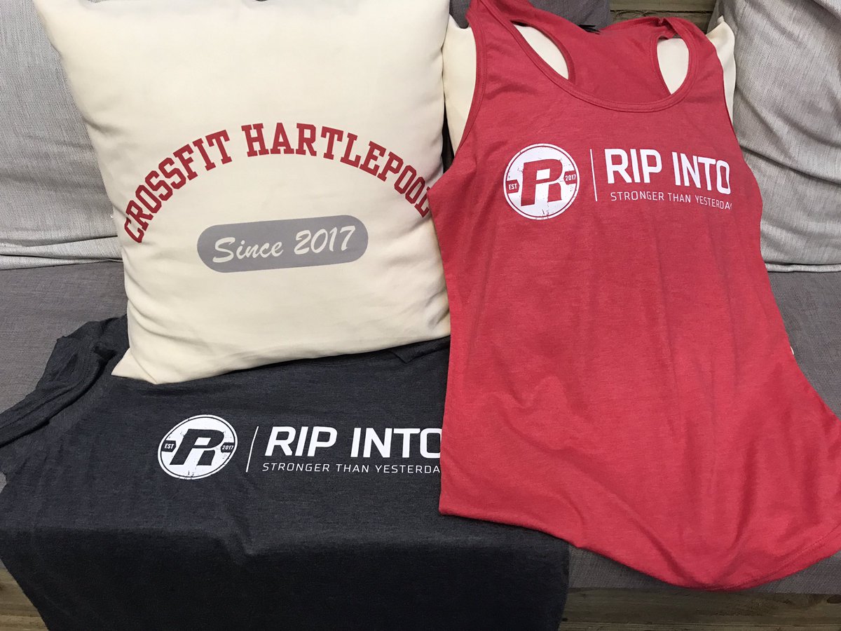 ripintoapparel's tweet photo. Good luck to the Karl and Vicky at CrossFit Hartlepool at tomorrows Castle Games team event. #ripinto #crossfit https://t.co/dvU0x6mXZX