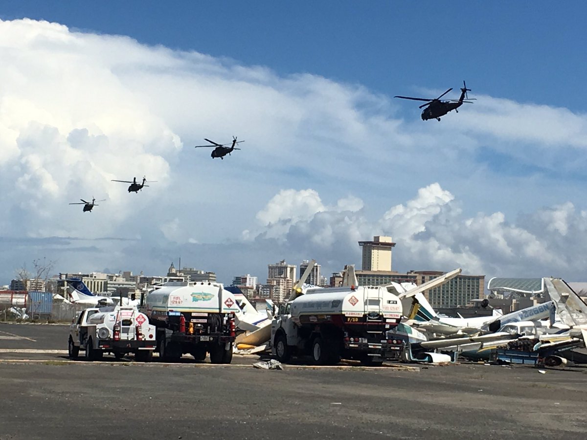#USArmy #Soldiers with 6-101, #101CAB, #101stAASLTDIV  transport federal medical aides to areas affected by #HurricaneMaria in #PuertoRico
