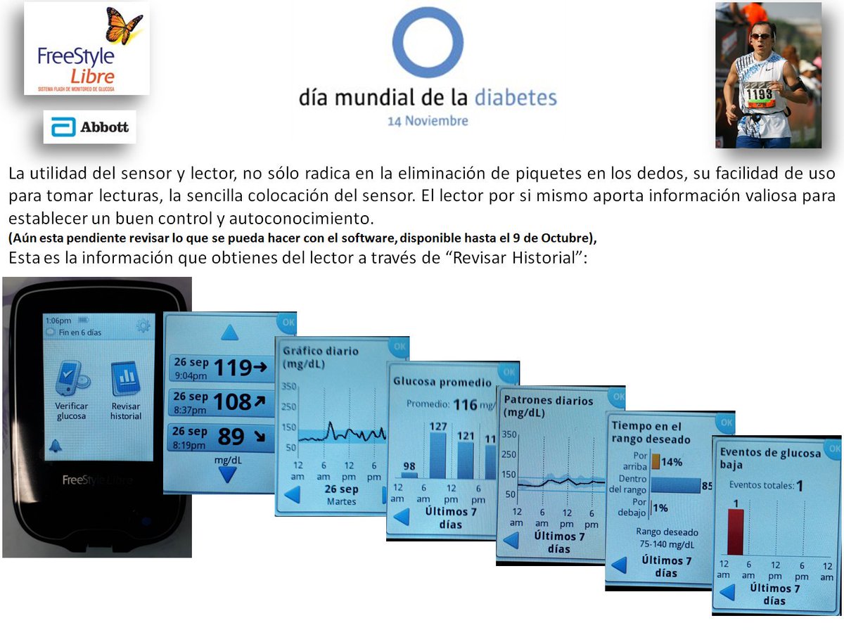 Eddy_IcingRoads's tweet photo. No sólo de piquetes vive el hombre (con Diabetes), necesitamos información para tomar mejores decisiones. Aquí lo que te brinda el sensor.
#ViveLibreViveAbbott #ControlemosLaDiabetes #ConDiabetesSePuede #DBT2 #FreeStyle https://t.co/XhtYPorM20