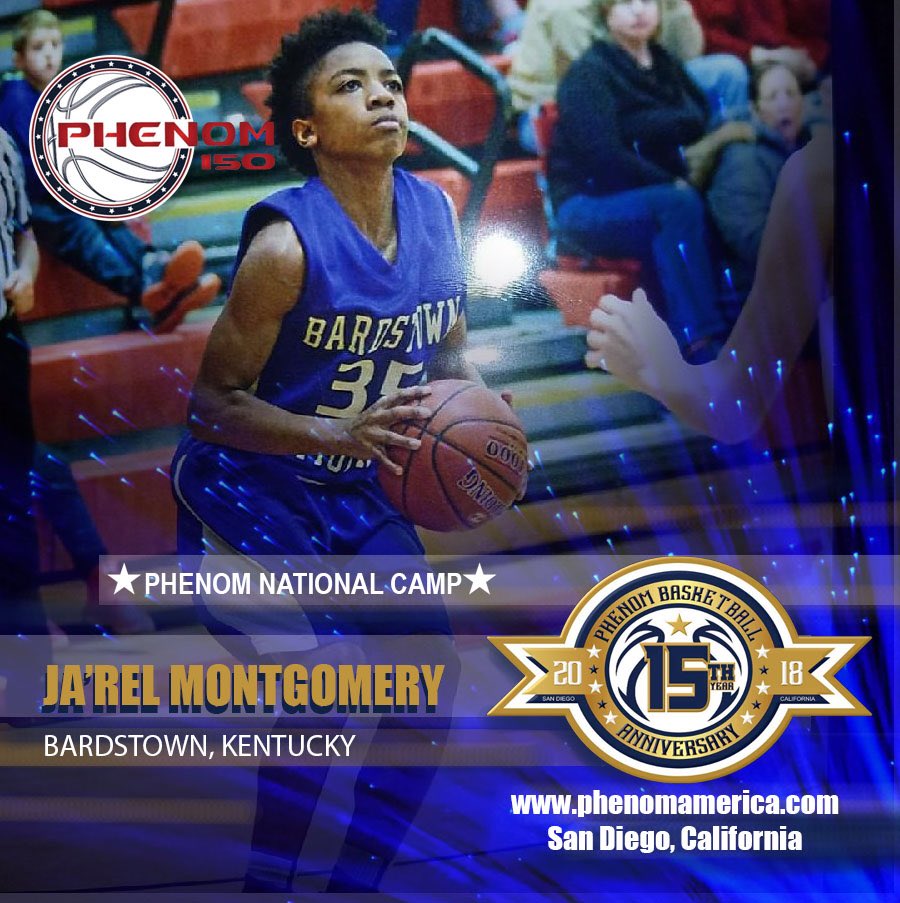 PhenomAmerica's tweet photo. 15 year Anniversary"
Phenom Basketball is excited to announce that Ja’Rel Montgomery (Bardstwon, Kentucky) will be attending the Phenom Camp https://t.co/wNehMieF3J
