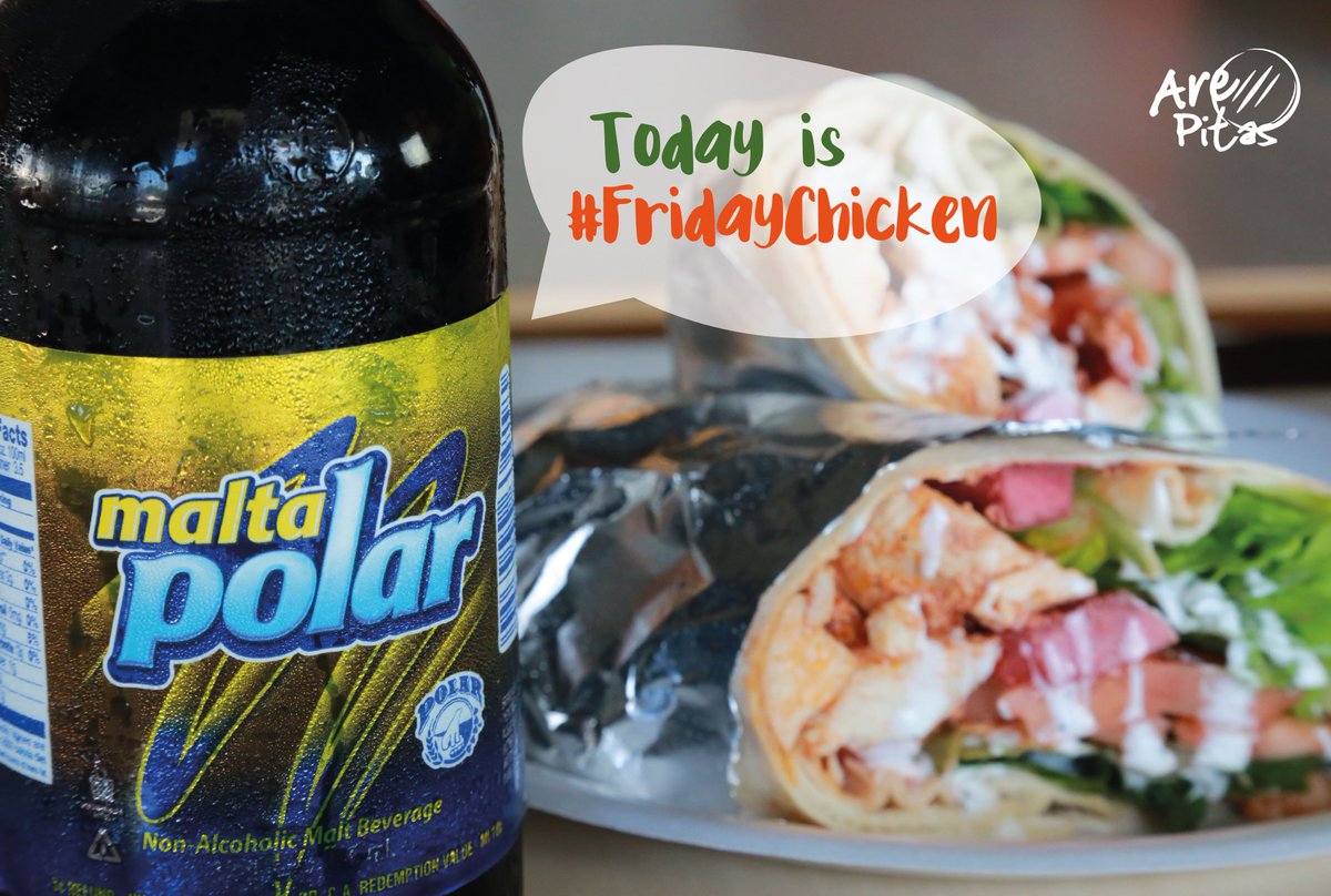 Are_Pitas's tweet photo. Today is #fridayCHICKEN day!! 
Hoy es #fridayCHICKEN, acompáñalo con una deliciosa Malta https://t.co/oTYDcAffQ6