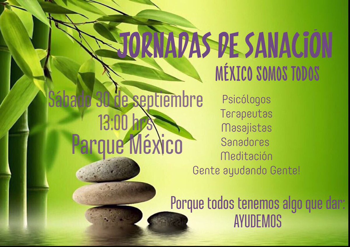 estibml's tweet photo. Mañana nos vemos. Gente ayudando gente. #FuerzaMéxico #sanación #ParqueMéxico #CDMX #Sismomexico2017 https://t.co/D6BOOAleKK