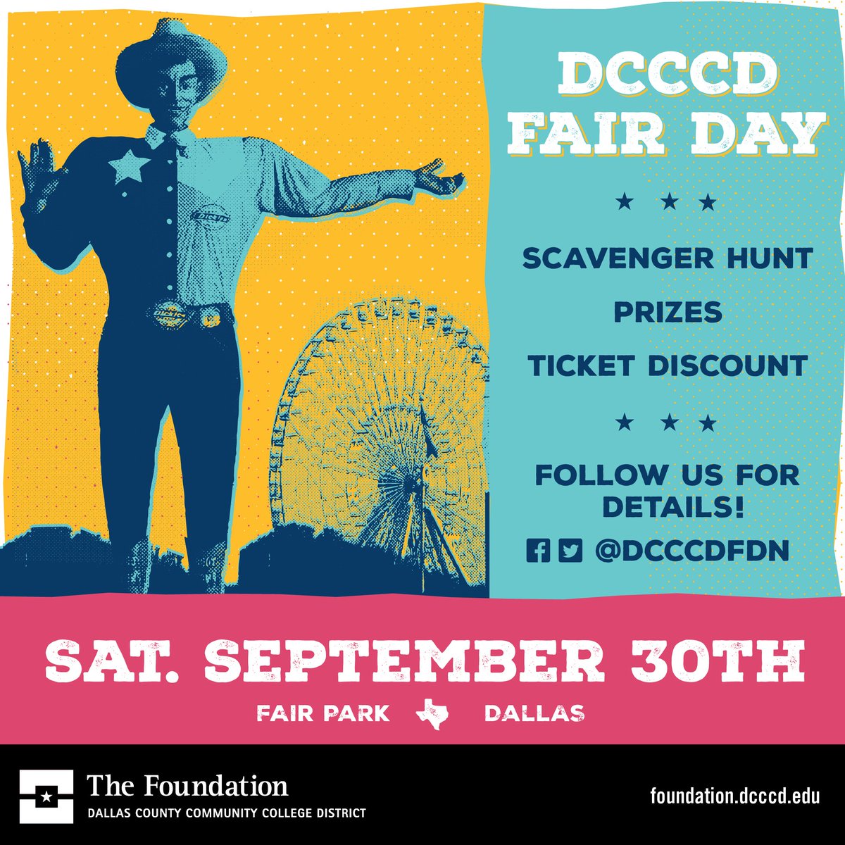 DallasCollegeFn's tweet photo. Tomorrow! Tomorrow! Tomorrow! Meet us at the fair tomorrow! Get your tickets at https://t.co/SMZaQCB53P #efconline #ecconline @mvconline https://t.co/zUgi0Maovx