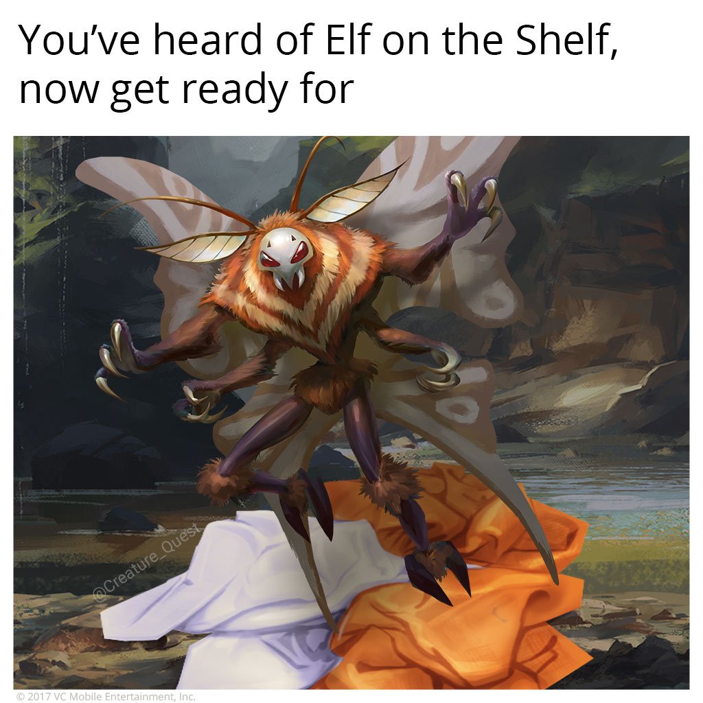Creature_Quest's tweet photo. Sorry. #NowGetReadyFor #FrogOnALog #MothOnACloth #DragonflyOnAnApplePie #CreatureQuest https://t.co/klvpv8Dmpn