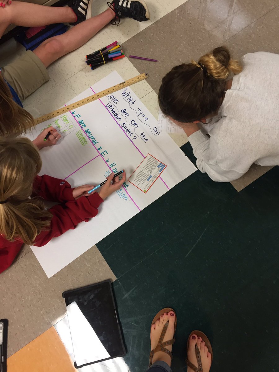 MsBealsClass's tweet image. Students using their evidence to support their claims about the unknown cells #microscopelab