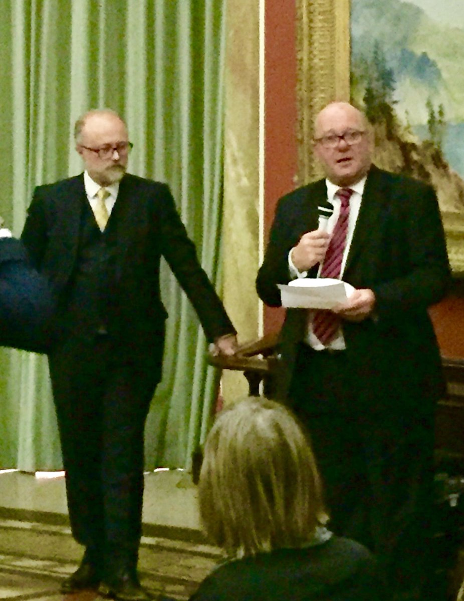 housie's tweet photo. @marcreeves and @RW_Birmingham #ianbennett take to the stage for #brummies - good luck everybody https://t.co/V7G95KLAjS