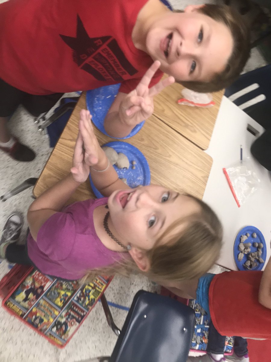 bowmantjvmi's tweet photo. Our PM class had a blast with our moon and earth comparison clay activity! #room32 @oceanlakeses https://t.co/QLHwQNfmFD
