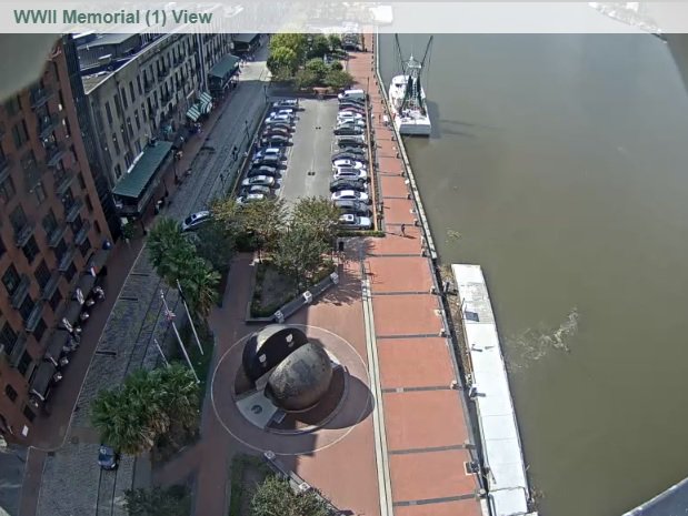 Happy Friday #Savannah!!!  Check out the view of #RiverStreet ~ for more views go to savannahcams.com