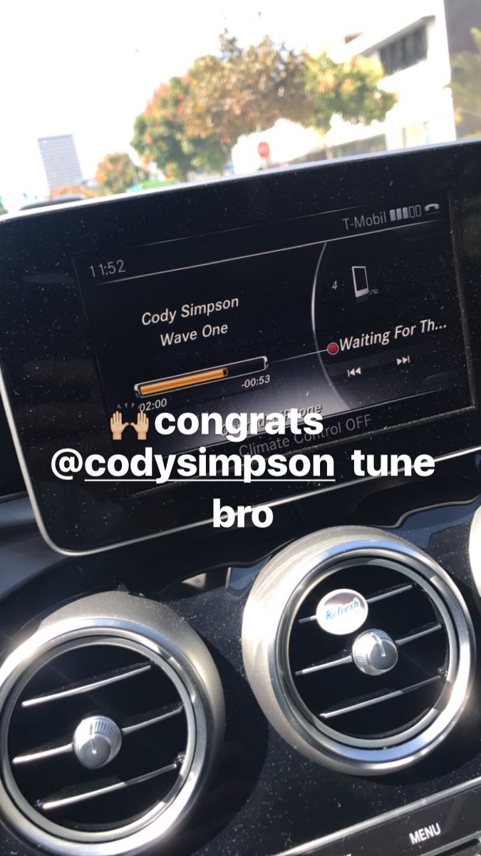 siimpsonfamily's tweet photo. Conrad Sewell posted this photo in his Instagram Story to congratulate Cody for the release of his new EP along with his band ️#BuyWaveOneEP https://t.co/mGW1mQNEa5
