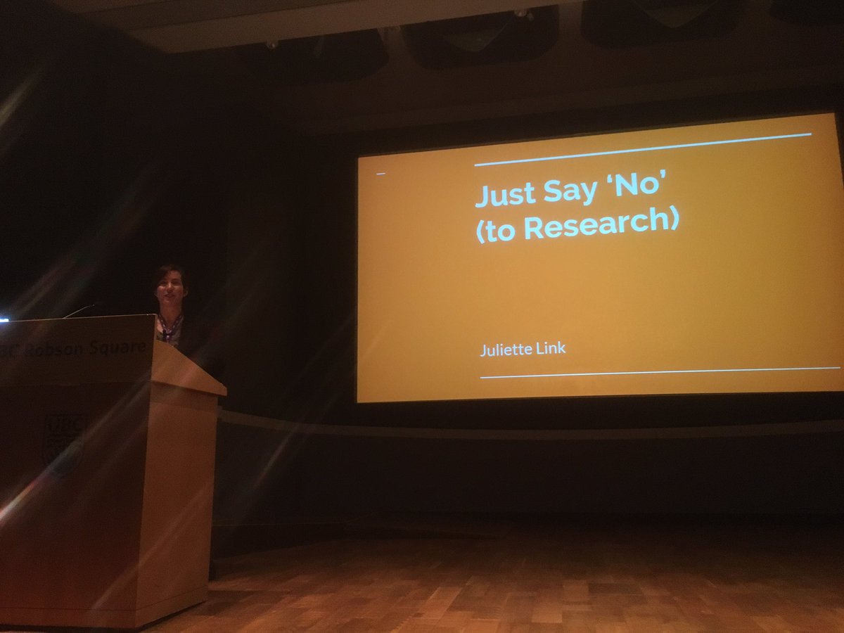 joeltougas's tweet photo. Learning how to say no to research (and when to say yes) and #hellnokitty with Juliette Link from @BCLC #radresearch https://t.co/5Vw1TBLJjw