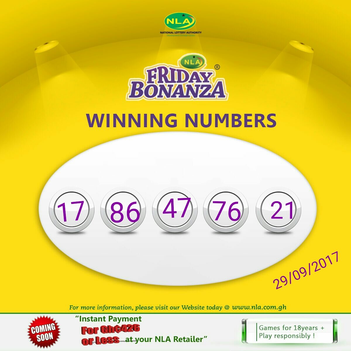 Friday Bonanza game results #NLA