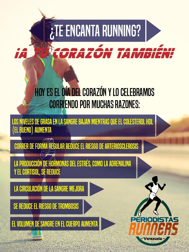 PRunners's tweet photo. Correr, aunque sea poco, protege nuestro corazón https://t.co/0jq4mo88vj #DiaDelCorazon  https://t.co/OzRWMvakrK