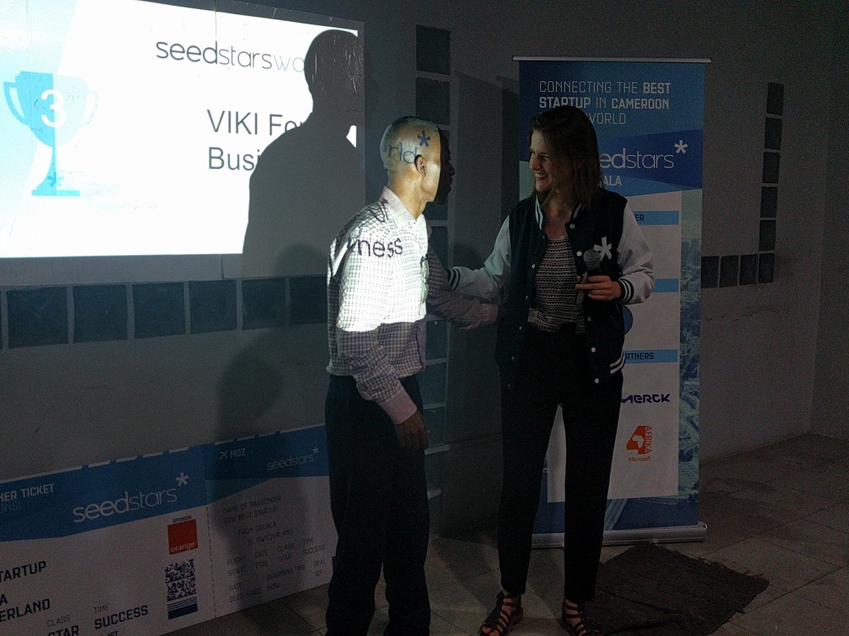 Seedstars's tweet photo. Viki for business gets 3rd place!!! #SSWDouala https://t.co/14yZCwGVNo